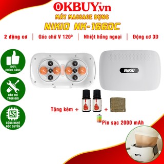 Đai massage bụng pin sạc Nikio NK-166DC chính hãng | OKbuy