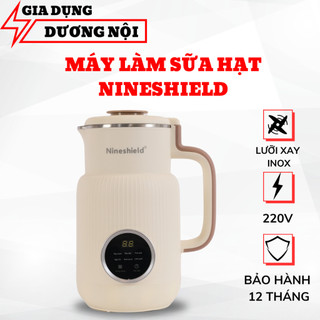 Máy làm sữa hạt nineshield kb108 dung tích 800ml xay nấu đa năng cháo, ninh nhừ đồ ăn dặm cho bé bh 12t - chefman