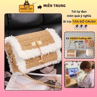 Túi tự đan handmade, túi tự làm ý nghĩa, đầy đủ nguyên liệu BAGGU DIY, kèm video hướng dẫn chi tiết  BAGGU DIYA01