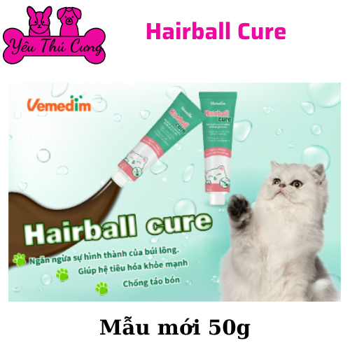 Gel tiêu búi lông cho mèo Hairball Cure 50g- Yêu thú cưng shop