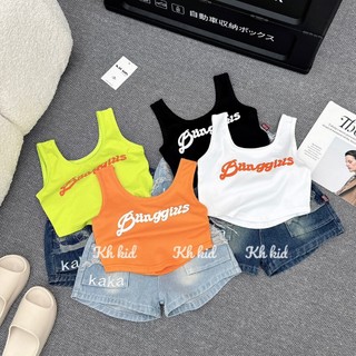 Set quần jean ba lỗ KAKA bé gái