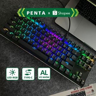 (NEW Xả Kho) Bàn Phím Cơ AlienX TKL87 LED RGB GAMMING CASE NHÔM CỰC CHẤT