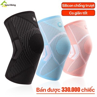 Bó gối co dãn lót silicon NAGO chốg trượt,băg quấn đầu gối thể thao,băg bảo vệ gối đệm silicon