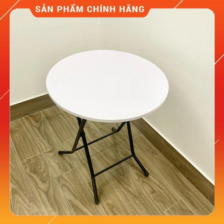 Bàn gấp chân cao 73cm sơn tĩnh điện siêu bền Bàn gấp gọn mặt tròn 60x60cm HÀNG LOẠI 1 