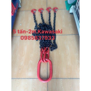 Dây Xích cẩu 4 sợi 5 tấn 2m Kawasaki Nhật tại máy cầm tay NTT bảo hành dài hạn an toàn hiệu quả