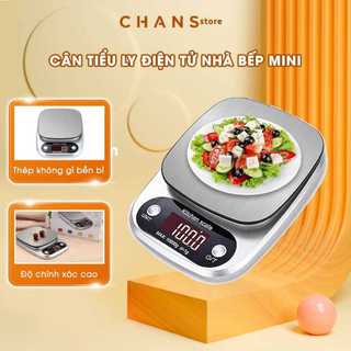 Cân Tiểu Ly Mini Định Lượng 1g - 5kg Cân Điện Tử Nhà Bếp Phẩm Độ Chính Xác Cao + Tặng Kèm 2 Viên Pin AAA