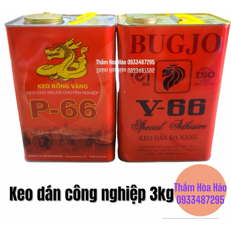 (3KG) Keo dán công nghiệp P-66 RỒNG VÀNG, BUGJO hàng chính hãng