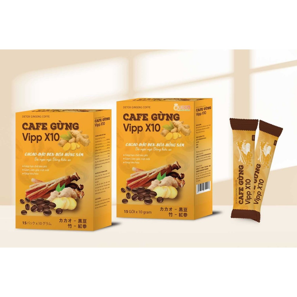 CÀ PHÊ GỪNG COLLAGEN ĐẸP DA GIỮ DÁNG 15 gói