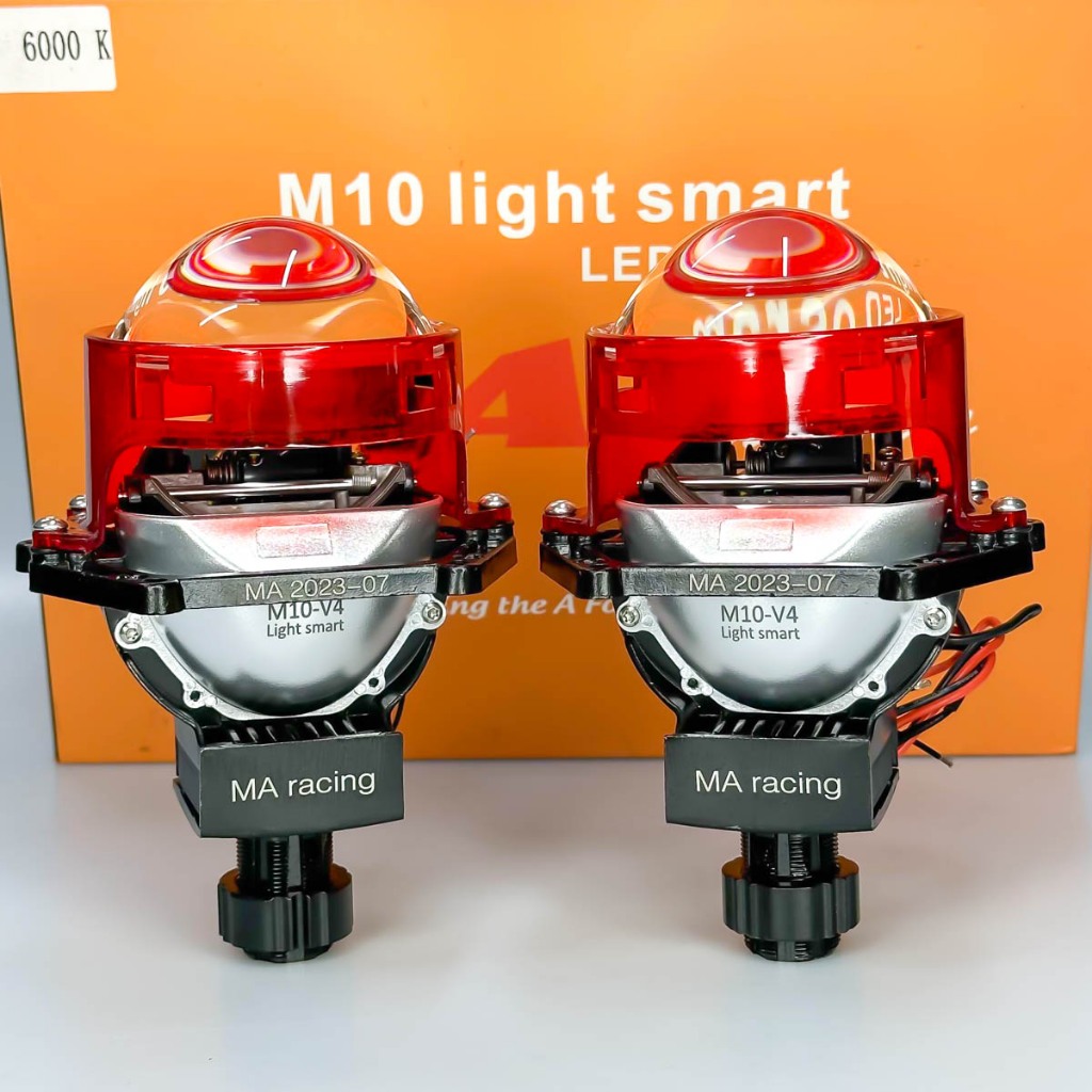 Đèn Pha Bi Cầu M10-V4 Light Smart [ 2024 ] - (TẶNG VÒNG 3D ) Lắp Ô TÔ Xe Máy Bảo Hành 12 Tháng