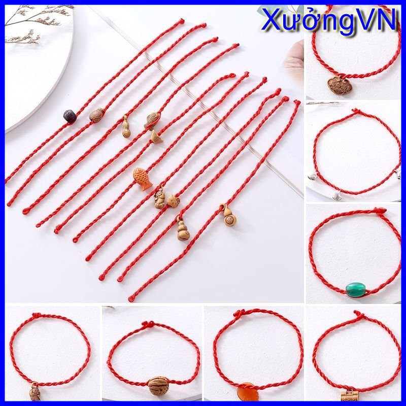 Combo 10 Vòng tay chỉ đỏ may mắn giao ngẫu nhiên - quà tặng ý nghĩa