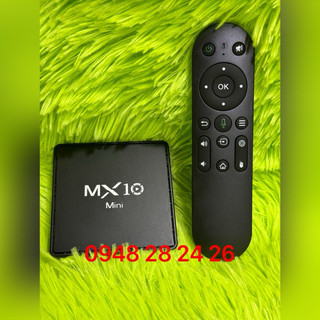 Đầu android box MX10 mini Kèm Remote giọng nói