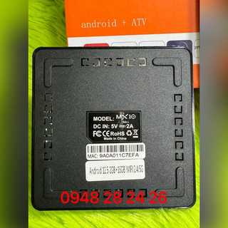 Đầu android box MX10 mini Kèm Remote giọng nói