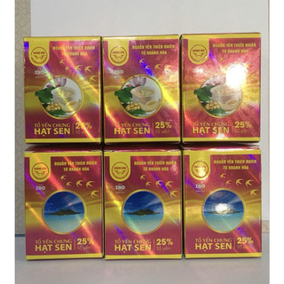 Yến sào khánh hoà hạt sen 25% 6 lọ lẻ