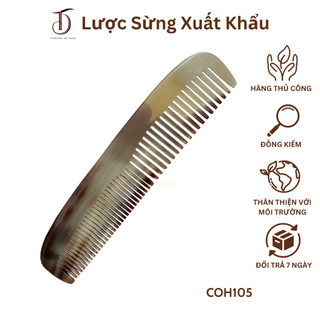 Lược sừng hahanco lược đầu bằng 2 loại răng thưa và mau size: m - 15cm