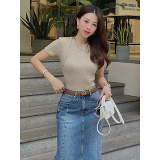 Áo thun trơn cổ tròn ôm 💃💃