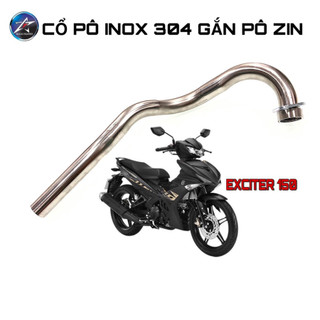 CỔ PÔ INOX 304 GẮN PÔ ZIN EXCITER 150
