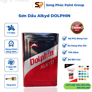 Sơn Dầu Dolphin Alkyd Giá Rẻ Màu Đẹp Thùng 18KG - 20KG