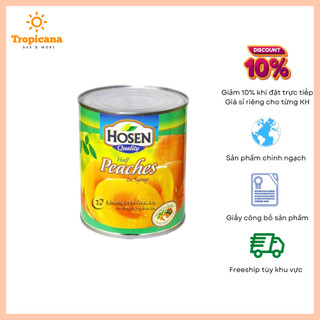 Đào ngâm hosen lon 825gr