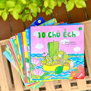 Bộ sách ehon cho bé từ 3 đến 6 tuổi - mười chú ếch - bìa mềm