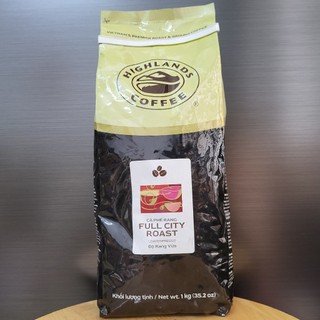 Highlands coffee - túi đen 1 kg - cà phê hạt / full city roast coffee