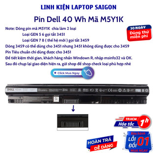 Pin Laptop Dell Inspiron 3451 3458 3459 3462 3467 M5Y1K 3468 5558 5559 5755 3558 3559 3567 3568 5455 5459 Vostro 3458 35