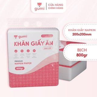 Giấy Ăn Vuông - Giấy Ăn Khô GUMI Kích Thước 20x20cm Dùng Cho Quán Ăn, Quán Phở,Trọng Lượng 800g