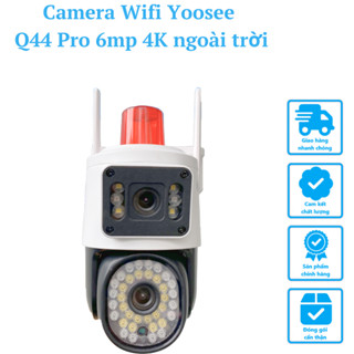 Camera Wifi ngoài trời Yoosee PTZ Q44 góc rộng FHD 1080P đàm thoại 2 chiều - Ban đêm có màu
