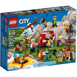 [HAPPY•BRICKS] LEGO CITY - 60202 - DU LỊCH DÃ NGOẠI - PEOPLE PACK - OUTDOOR ADVENTURES