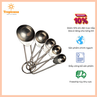 Bộ thìa đong inox 5 chiếc