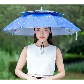 Mũ Ô Đội Đầu 2 Tầng và ô 1 tầng che Nắng Mưa chất liệu dày dặn, tiện ích, Câu Cá, Dã Ngoại,…