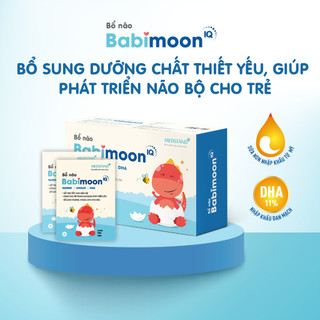 Bổ não Babimoon IQ bổ sung taurine, cholin, DHA cho não, phát triển não bộ của trẻ (Hộp 20 gói x 3g)