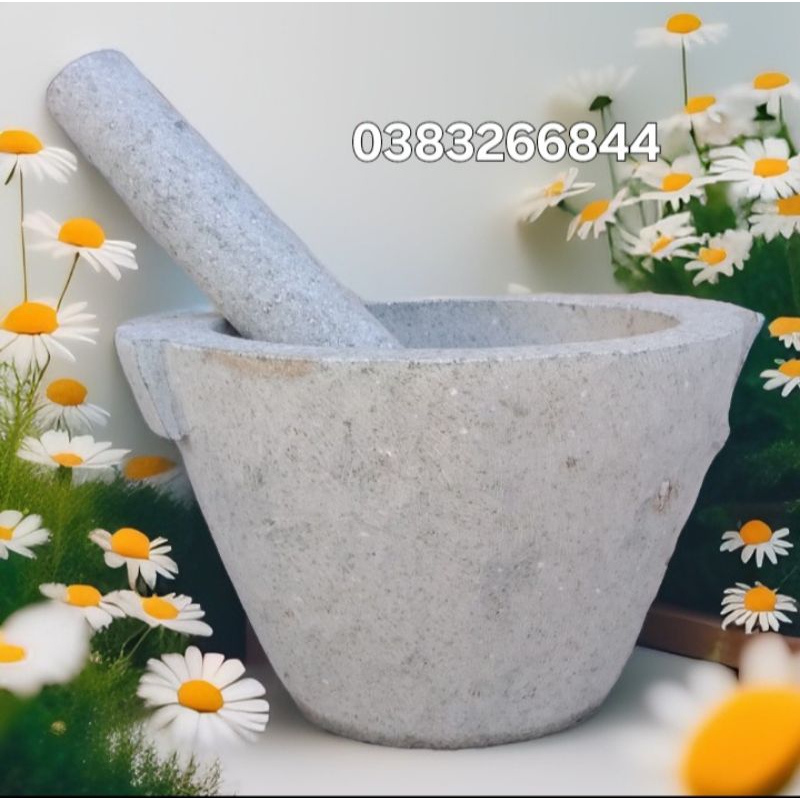 cối và chày đá 12cm (mua10tặng1)