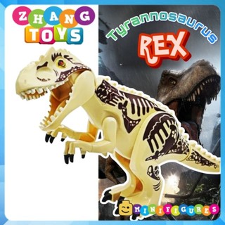 Đồ chơi Xếp hình Tyrannosaurus Rex Dinosaur trong công viên khủng long Jurassic Park Minifigures Kopf KF801