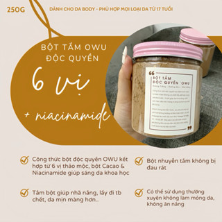 [Nạ Ủ Body] SIÊU SÁNG DA -  Bột Tắm Niacinamide Nhả Nắng - Dưỡng Sáng [Công Thức Độc Quyền OWU]
