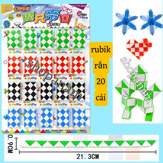 Vỉ 20 chiếc rubik rắn biến hình , đồ chơi sáng tạo