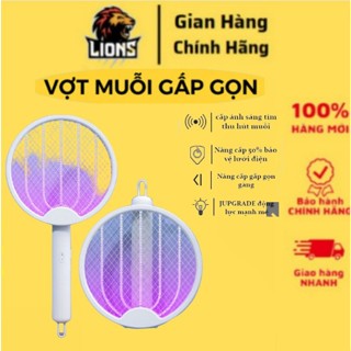 Vợt muỗi tự động kiêm đèn bắt muỗi 2 in 1 tự động sạc tích điện, vợt bắt muỗi thông minh cao cấp để bàn