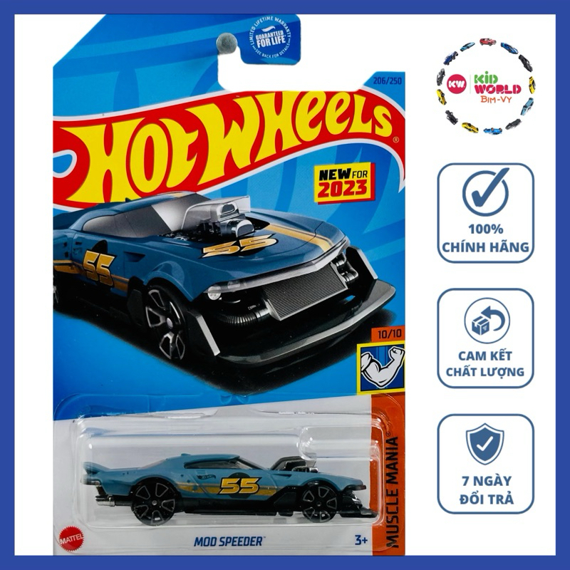 Xe mô hình Hot Wheels basic Mod Speeder HKG59.