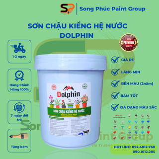 Sơn chậu kiểng láng mịn dolphin sơn gỗ, sơn tường, son chau kieng, sơn chậu cảnh