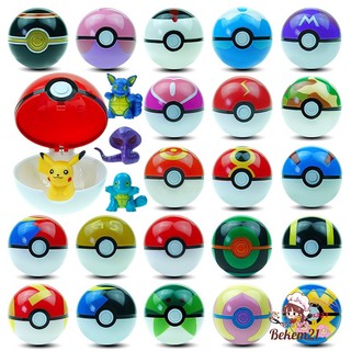 Quả Cầu Pokemon - bóng Pokemon ball đồ chơi,1 bóng đồ lưu niệm có sẵn Pokemon ngẫu nhiên trong bóng