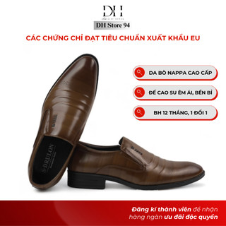 Giày tây công sở nam da bò nappa - DH Store 94 - Bảo hành 12 tháng - tặng kèm si