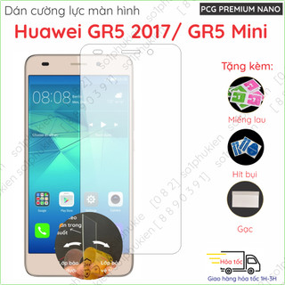 Dán cường lực màn hình Huawei GR5 2017/ GR5 MINI nano dẻo siêu mỏng trong suốt, nhám chống vân tay, bảo vệ mắt