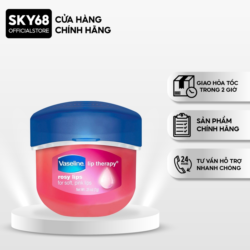 Sáp Dưỡng Môi Vaseline Hồng Xinh 7g - ROSY