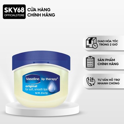 Sáp Dưỡng Môi Vaseline Mềm Mịn 7g - ORIGINAL