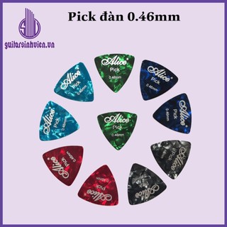 Phím đàn guitar bằng xà cừ hãng Alice - Pick gãy đàn 0.71mm, 0.46mm - Phím tam giác