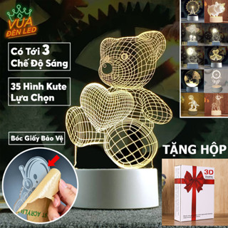  Đèn Ngủ 3D Nhiều Kiểu Dáng Để Bàn Trang Trí Phòng Ngủ Decor Làm Quà Tặng 