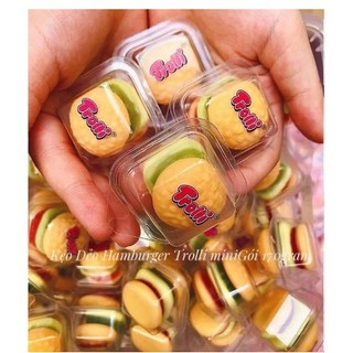 Lẻ 1 chiếc kẹo dẻo trolli mini burger 10g - hàng đức rẻ vô địch