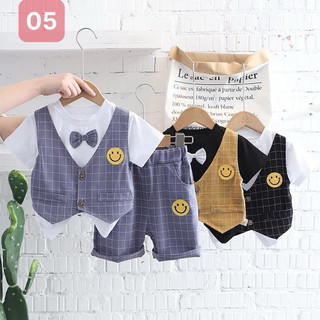 Bộ Cộc Tay Công Tử Cho Bé Trai Đồ bộ công tử cho bé trai chất cotton 4c chính phẩm