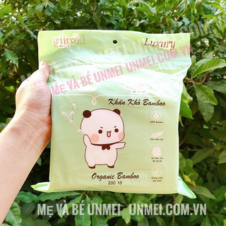 Aiko - khăn vải khô aiko vải sợi tre mềm mại bịch 200 tờ