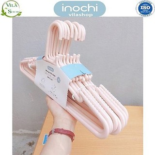 Set 10 Móc áo đầm Inochi MA 182, nhựa PP cao cấp không bong tróc, bền đẹp theo thời gian