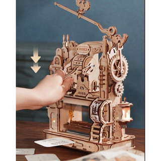 Hàng mới | Mô hình lắp ráp Gỗ Máy In Gấu cổ điển Robotime